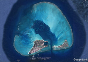 サンゴ環礁と化したミッドウエイ島