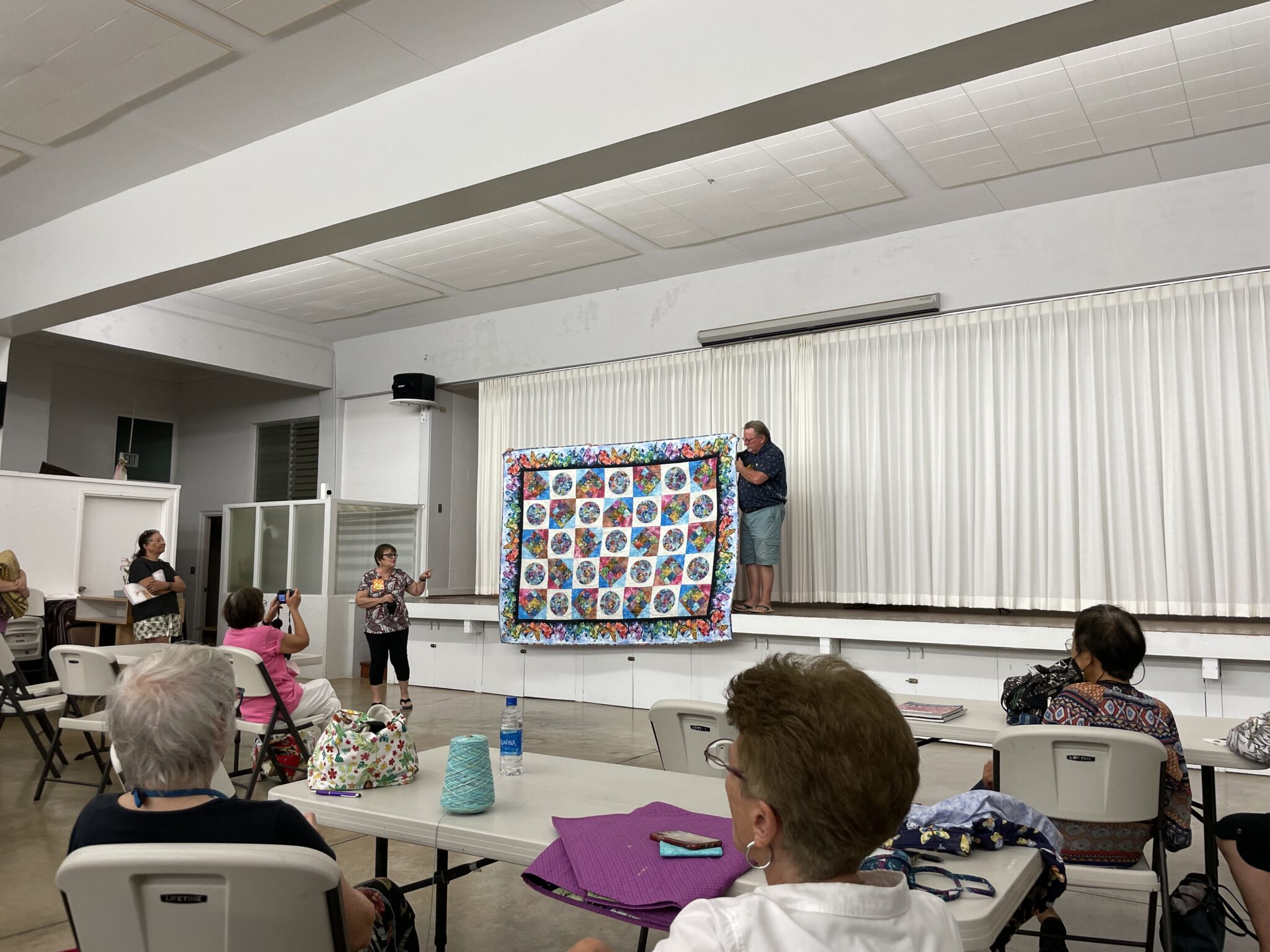 ハワイ・キルト・ギルド主催2023年キルトショー パシフィックリゾートのホロホロ ハワイ カワラ版