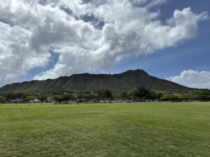 カピオラニ公園から見えるハワイの象徴ダイアモンドヘッド