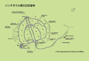 墓地の配置図