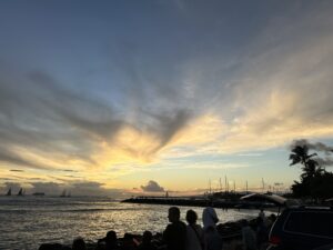大好きなハワイの夕日